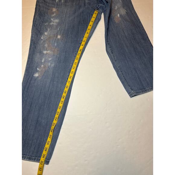 Torrid Premium Women’s Distressed Boyfriend Jeans Blue Plus Size 20 Stretch - Picture 2 of 7